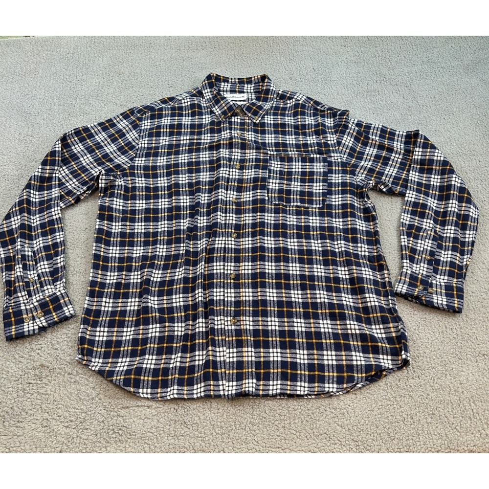 Saddlebred Button Down Shirt Men's XLARGE Multicolor Flannel Long Sleeves